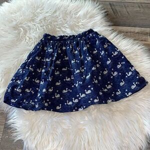 ✨Monoprix Kids Navy & White Sean Print Skirt